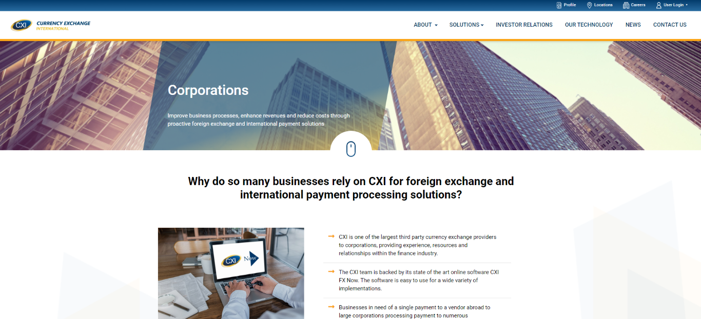 Currency Exchange International Corporations Solutions