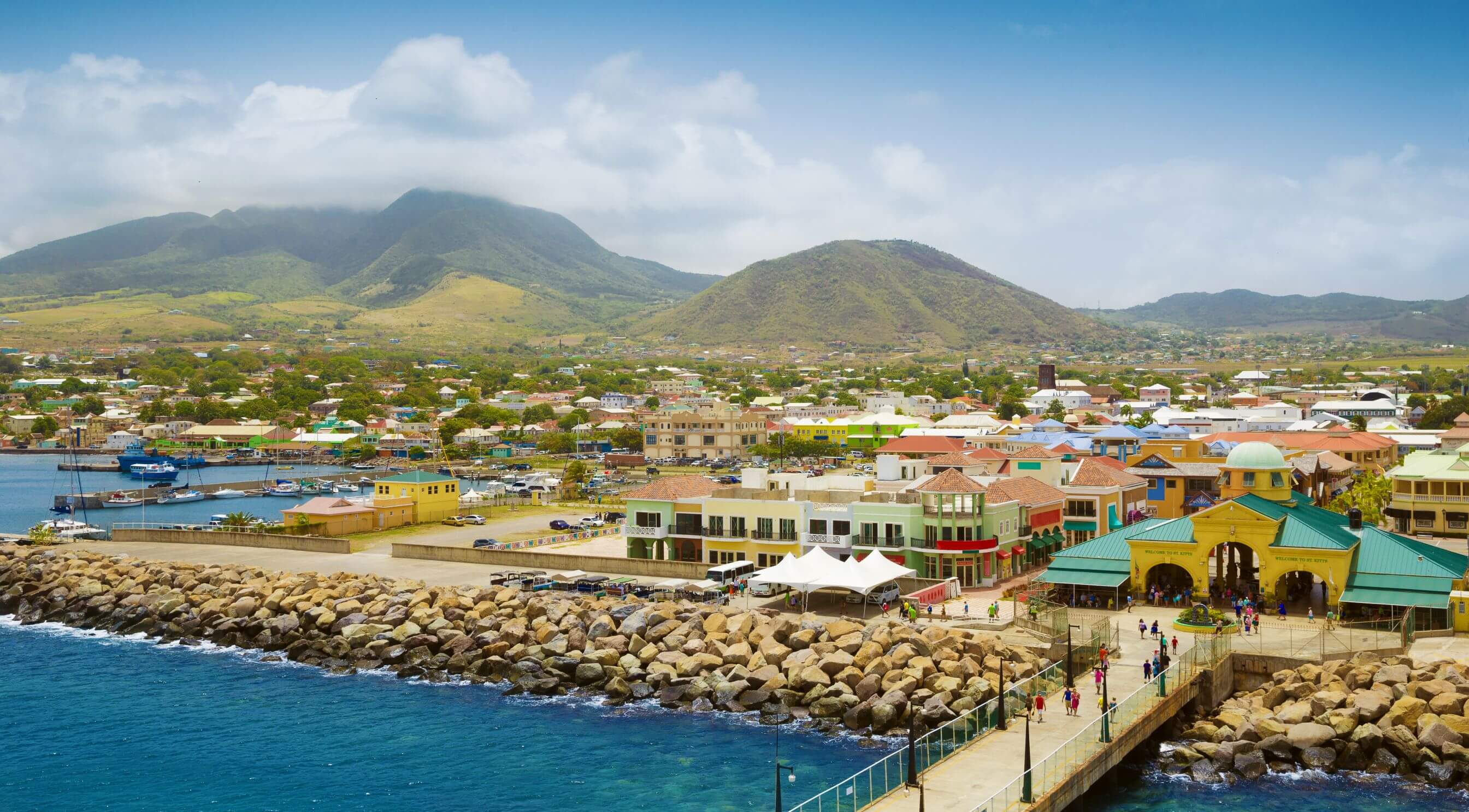 Port Zante in Basseterrre town, St. Kitts and Nevis