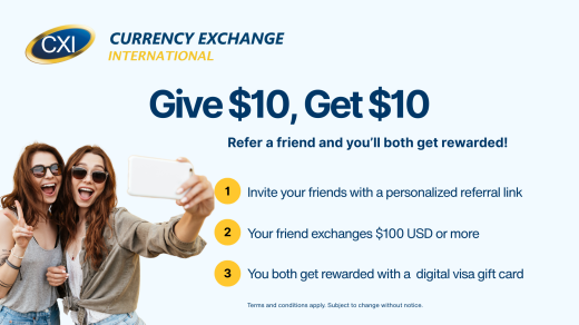 Currency Exchange International Launches New “Refer a Friend” Program to Reward Loyal Customers