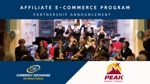 Currency Exchange International and Peak Group Travel Announce Affiliate E-Commerce Partnership