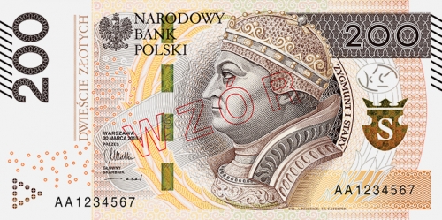 Polish National Bank Upgrades 200 Zloty Banknote 