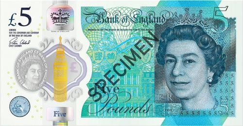 Bank of England Introduces New Fiver 