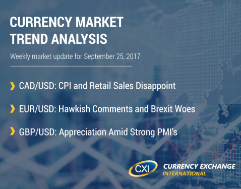Currency Market Trend Analysis: September 25, 2017