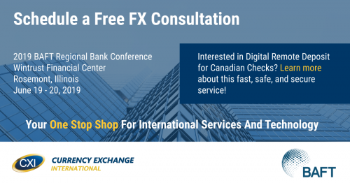 Currency Exchange International at the 2019 BAFT Regional Bank Conference