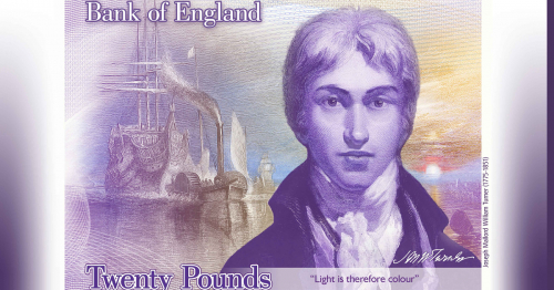 Bank of England Features J.M.W. Turner on the New £20 Note
