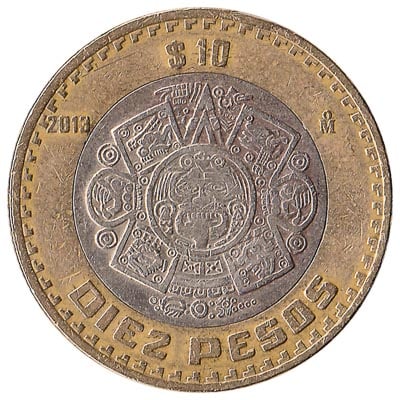 10 Mexican pesos (MXN) Coin