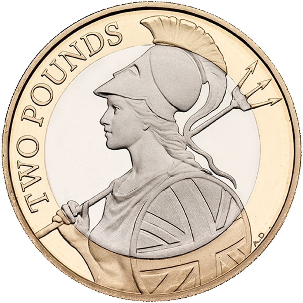 2 British pound (GBP) Coin