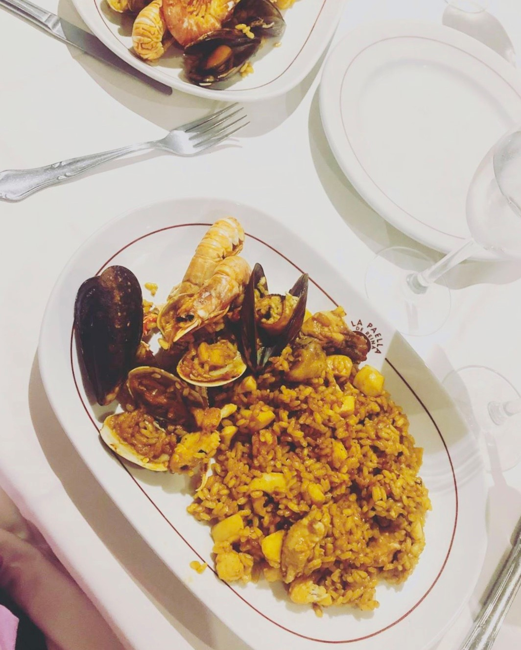 Fresh Paella in Madrid, Spain