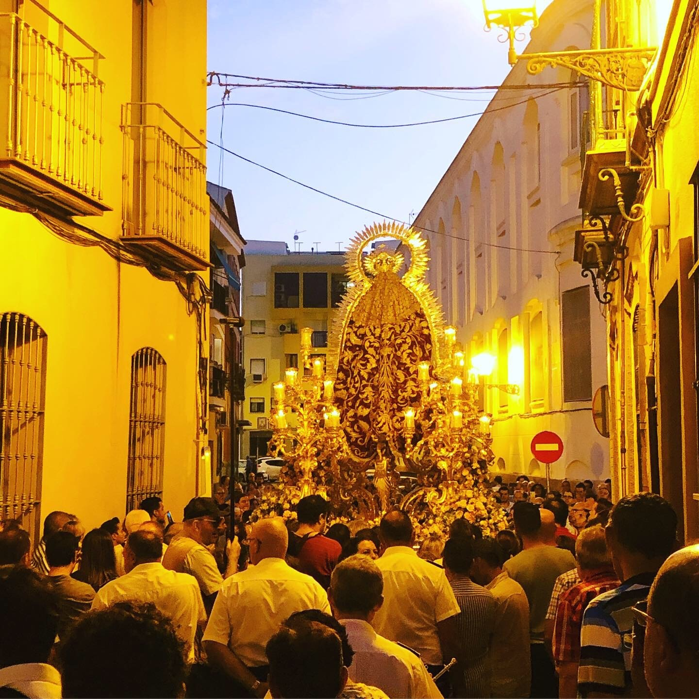 Street parade in Seville, Spain