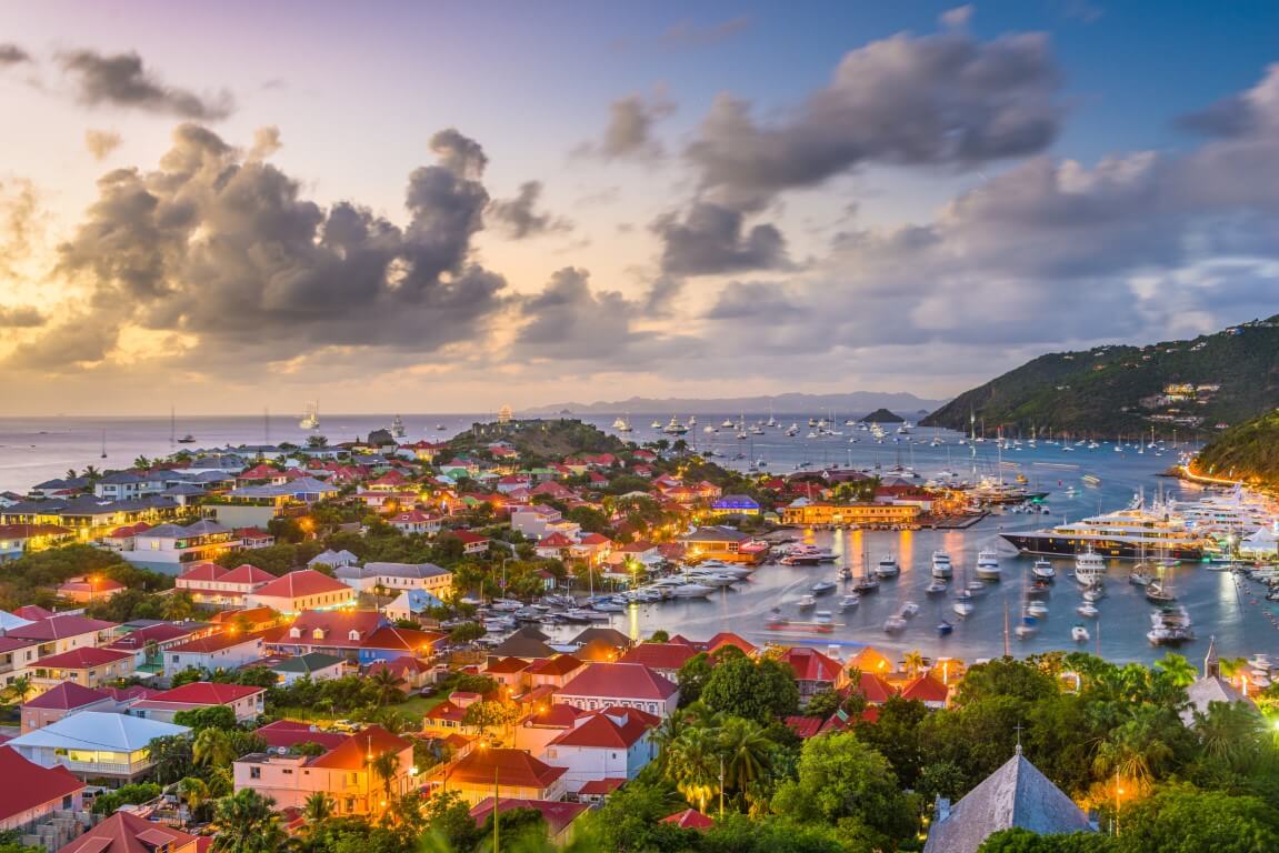 Gustavia St Barth in the Caribbean