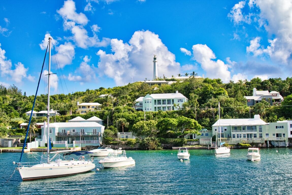 Coast of the Bermuda island