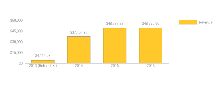 foreign currency exchange revenue year over year