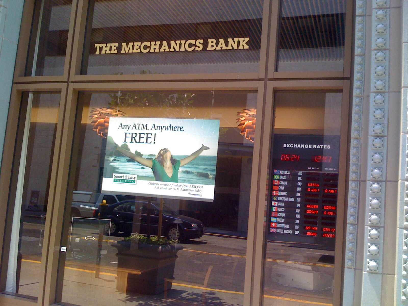Cxi San Francisco Mechanics Bank Currency Exchange In Mechanics Bank Currency Exchange