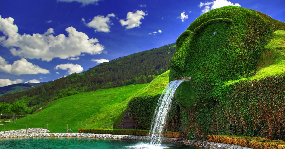 Waterfall at Swarovski, Austria