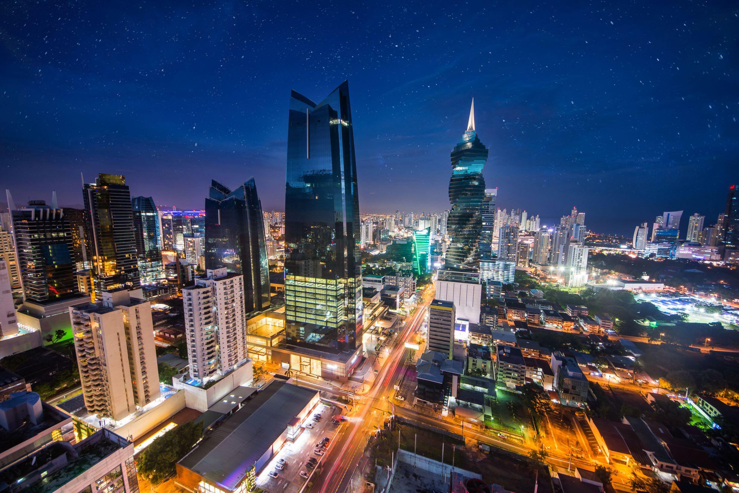 Panama City in the Twilight