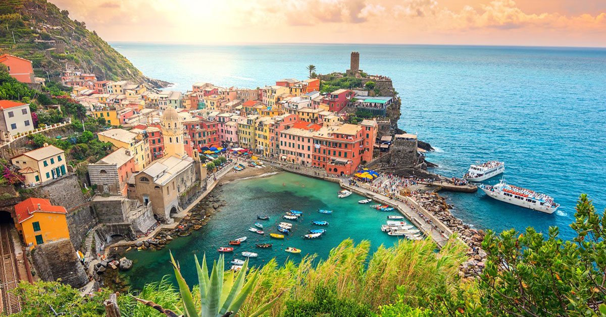 Vernazza Village in Cinque Terre, Italy