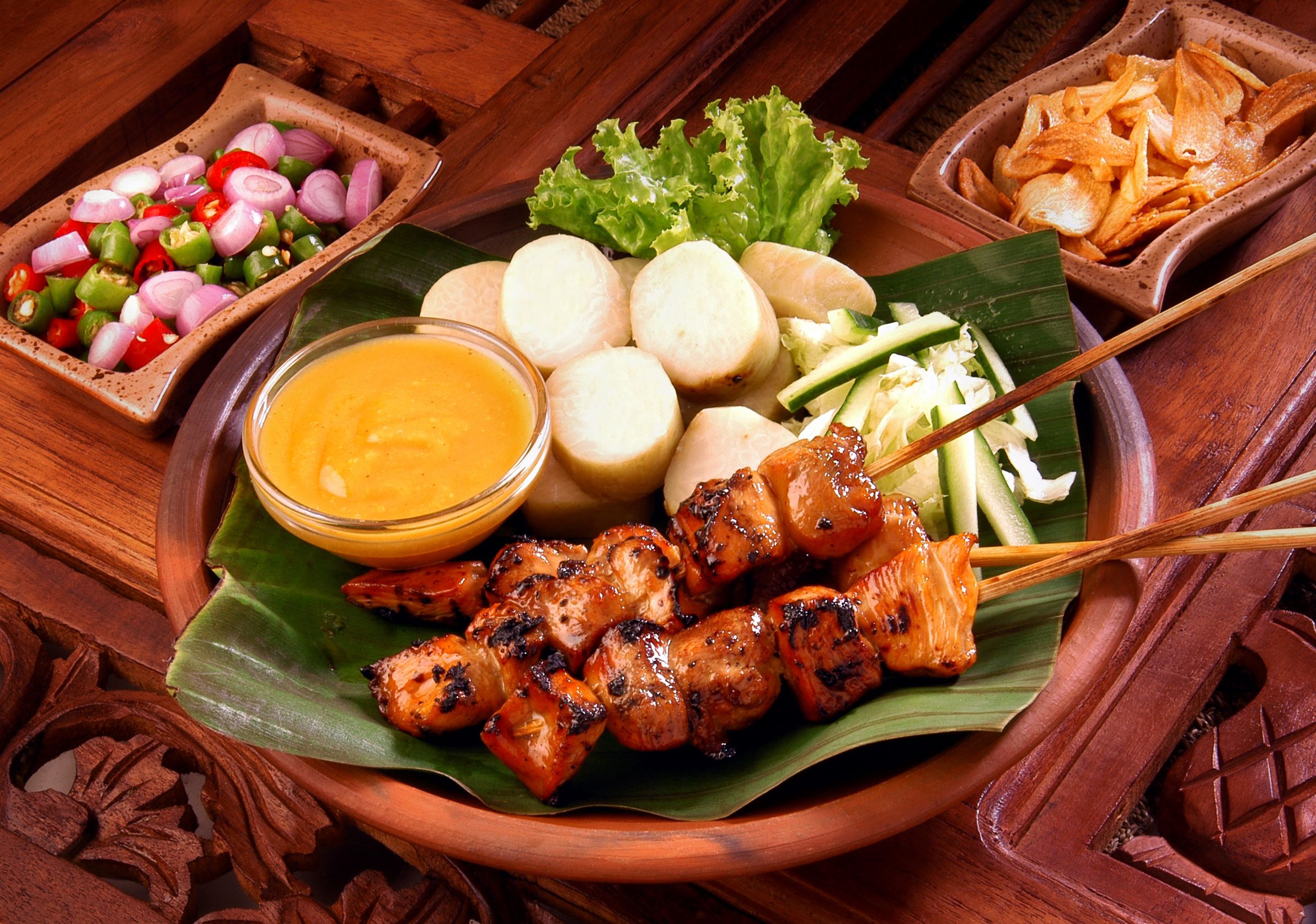 Satay, a national dish in Indonesia
