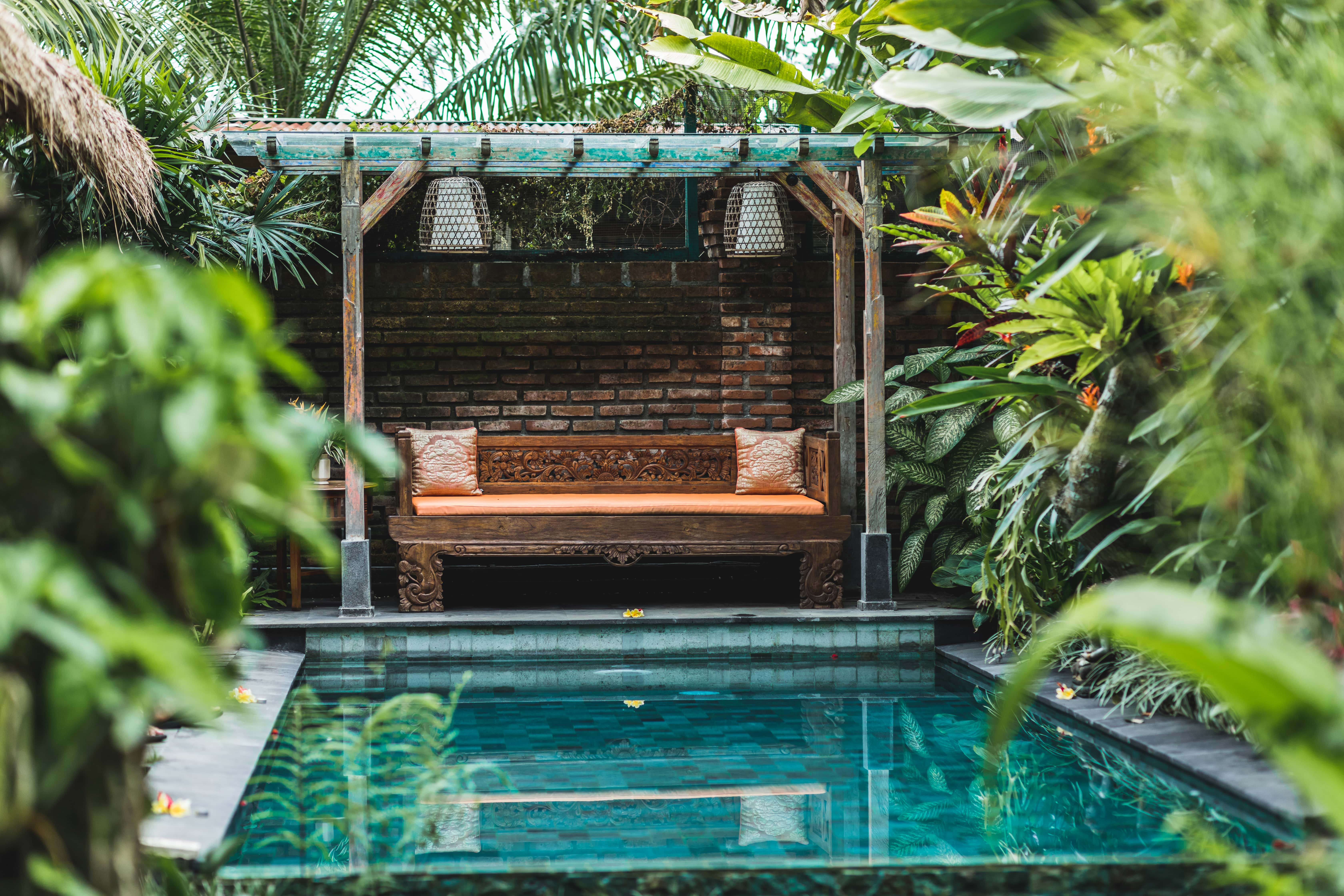 Small villa poolside