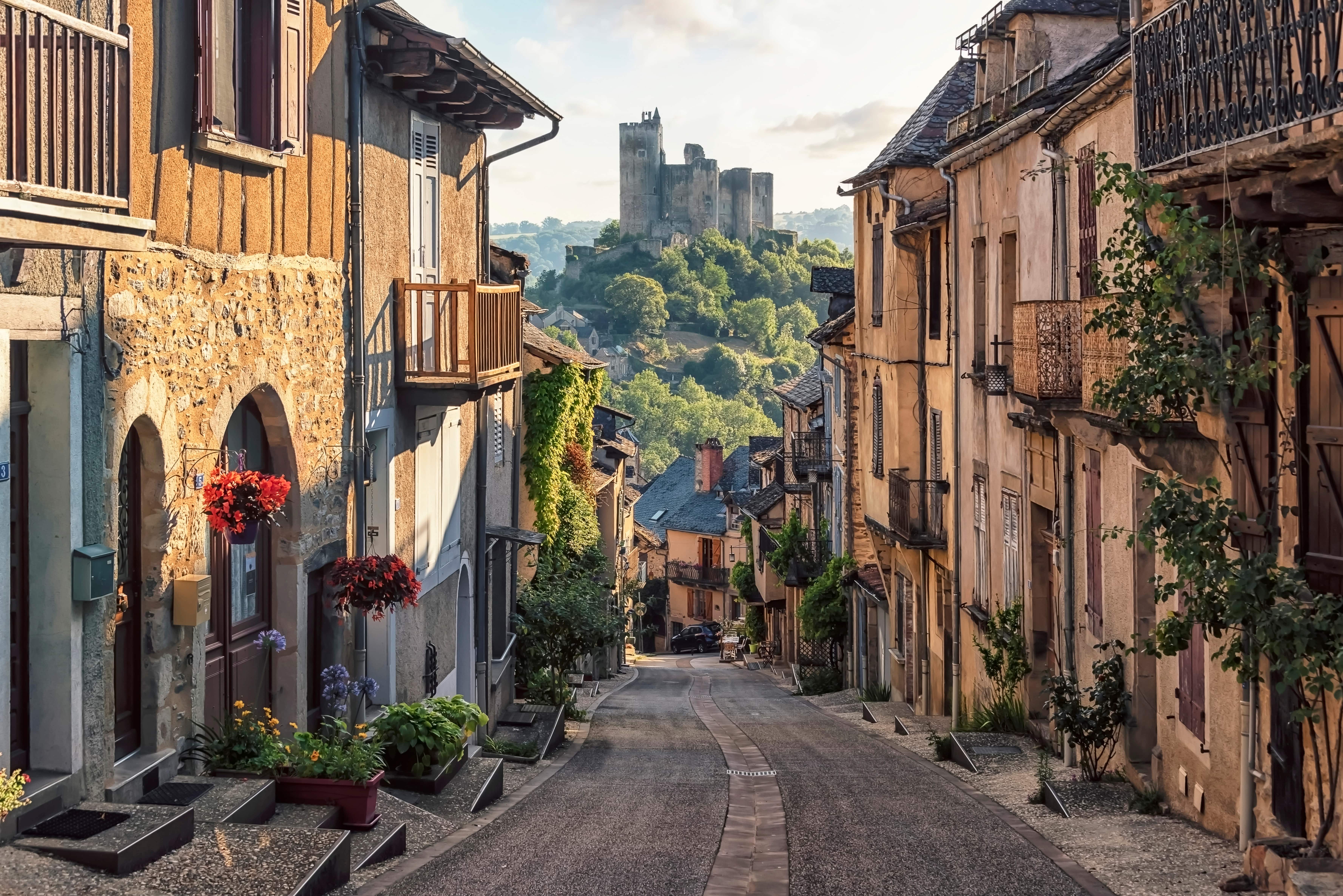 Najac village in the south of France