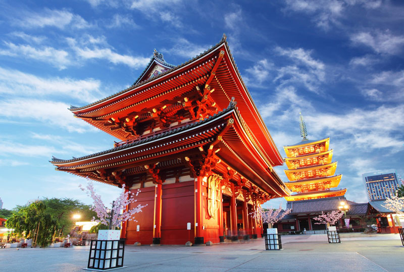 Asakusa Temple in Tokyo, Japan