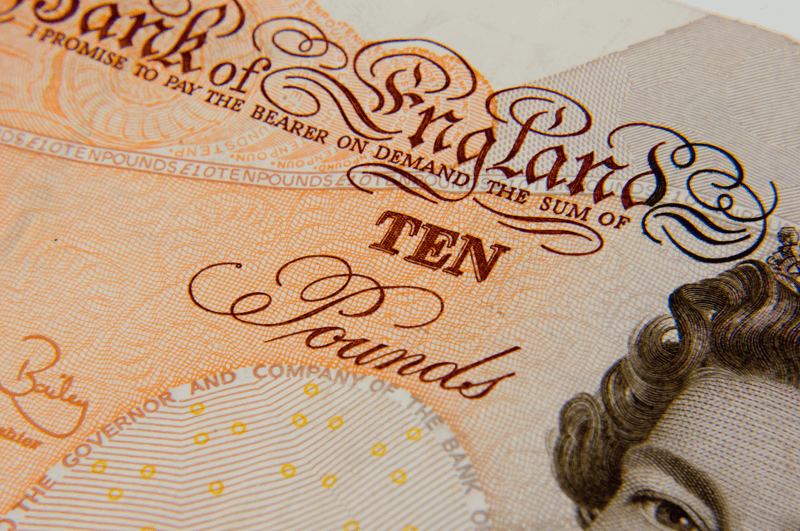British 10 pound currency