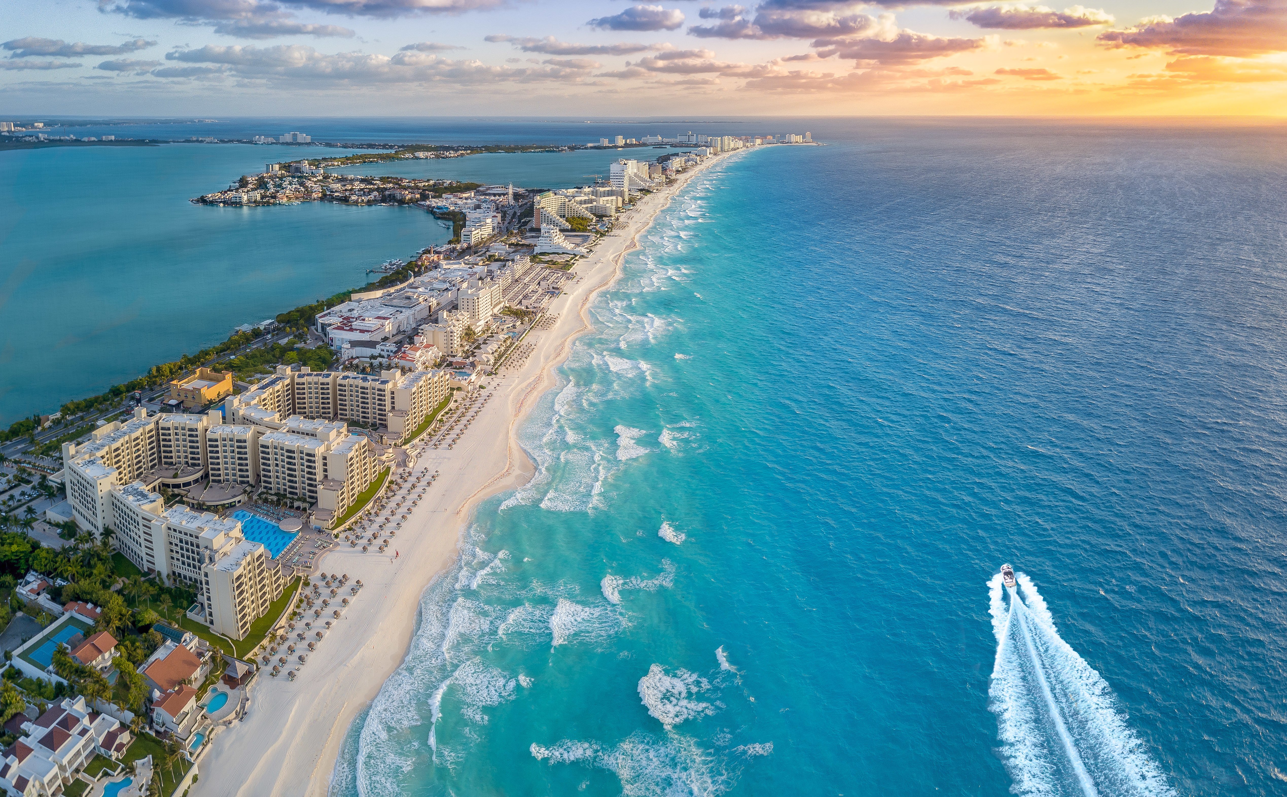 Mexican Beach in Cancun, Mexico