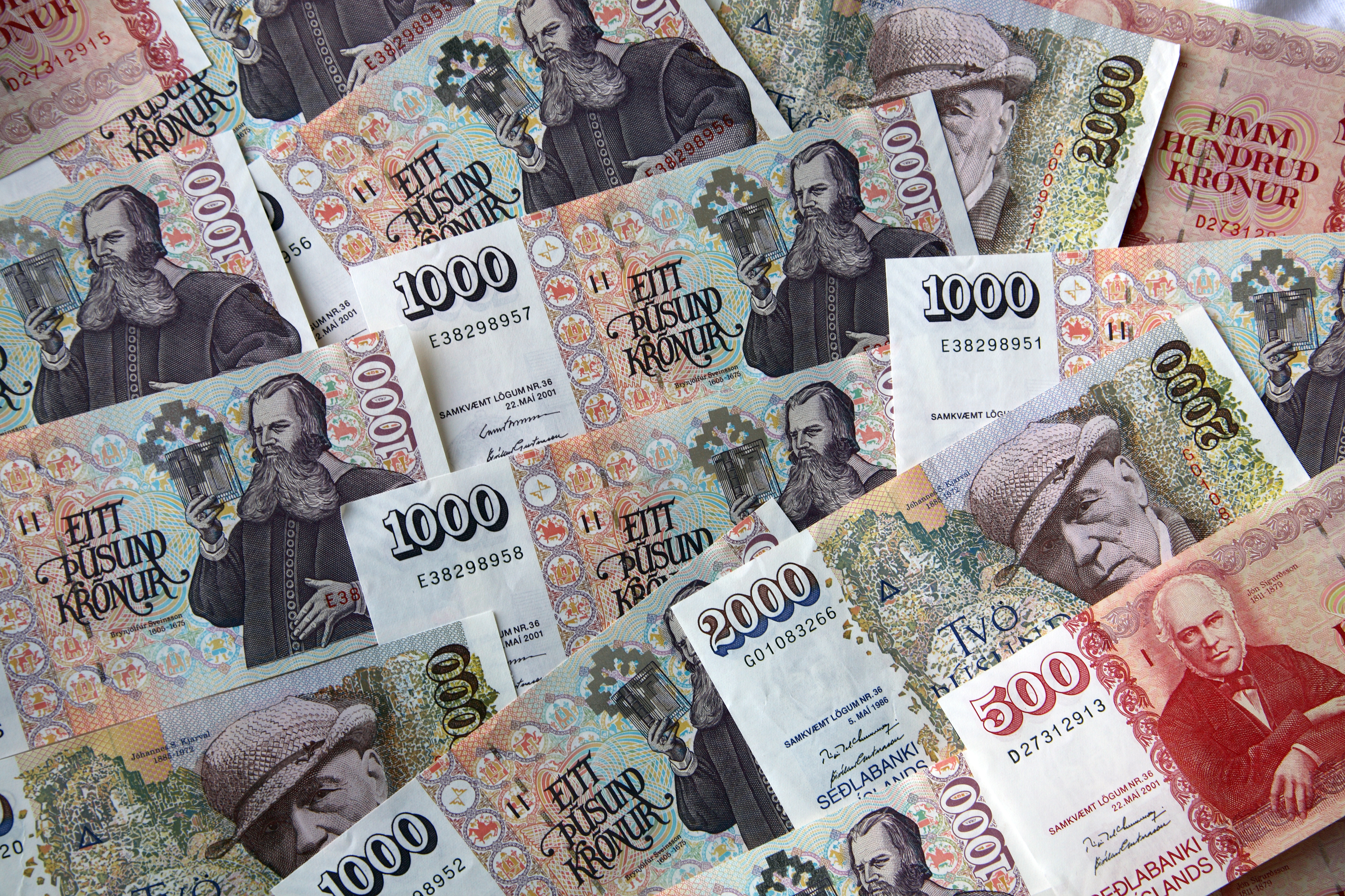 банкноты исландии