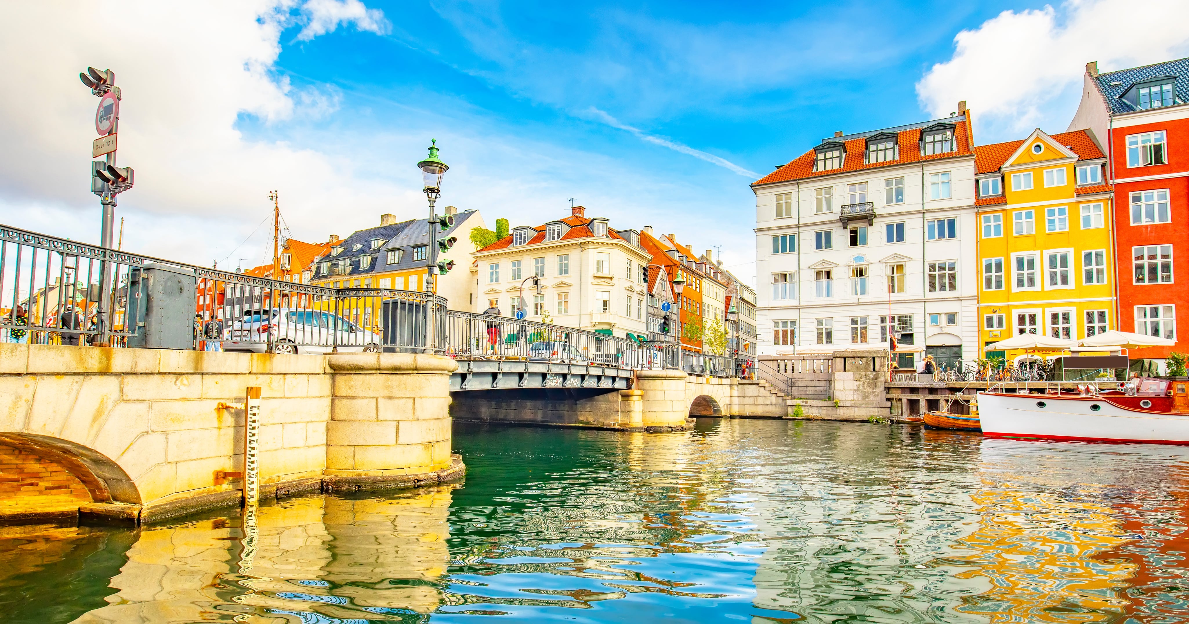 Copenhagen old town, Nyhavn harbour, Denmark