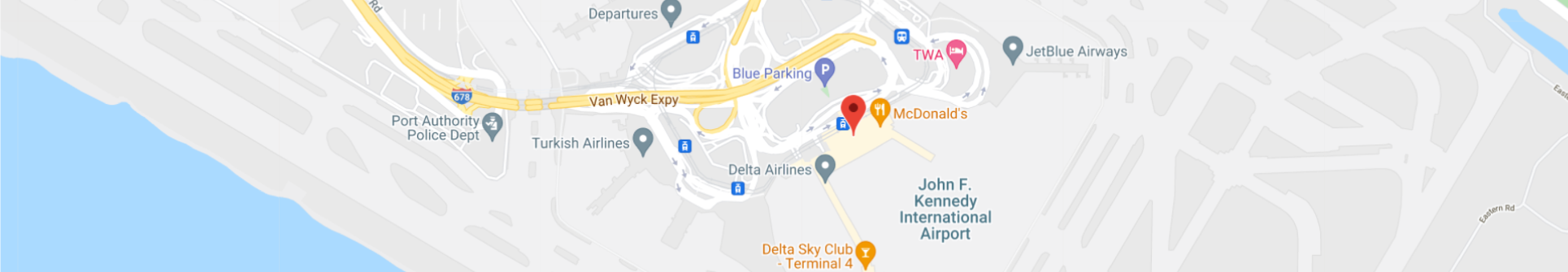 John F Kennedy International Airport Terminal 4  header-map