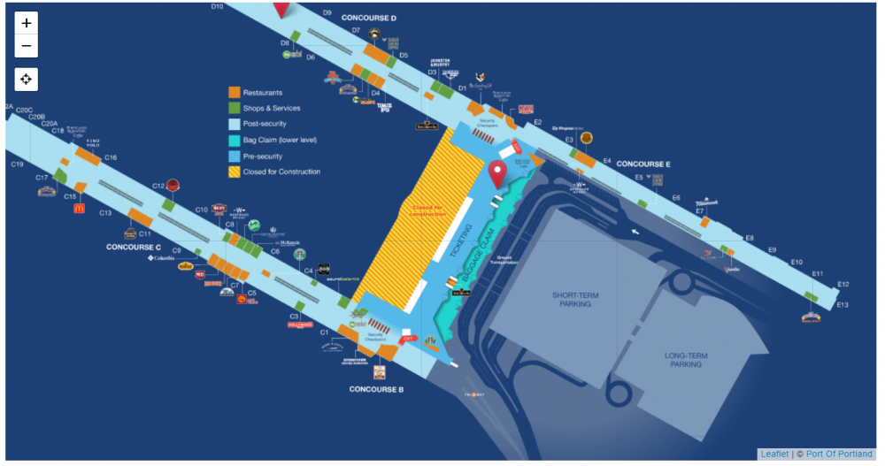 PDX-AirportMap-ArrivalsBaggageClaim