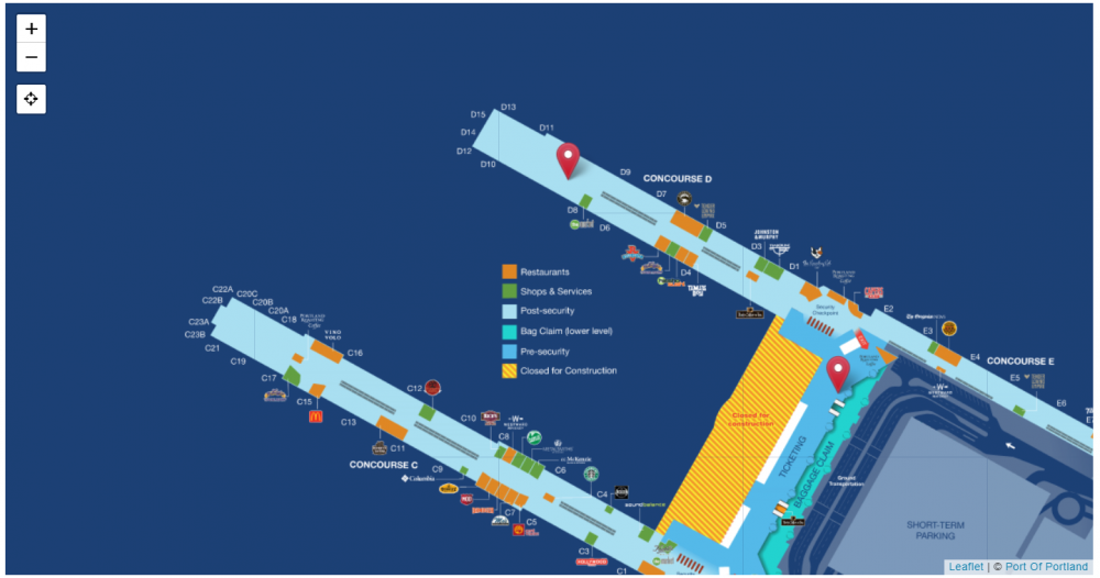 PDX-AirportMap-ConcourseD