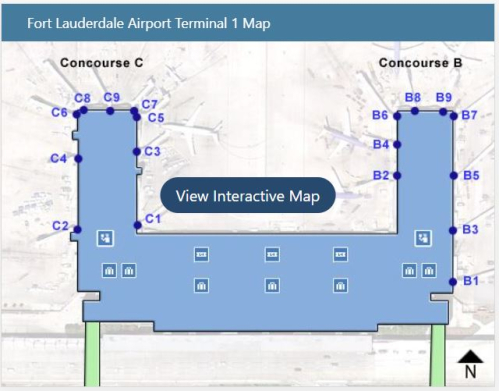 FLL-T1-Arrivals AIRPORT MAP