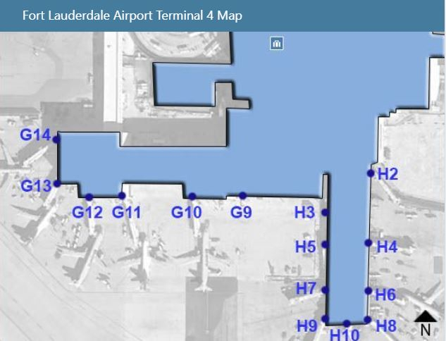 FLL-T4-Arrivals AIRPORT MAP