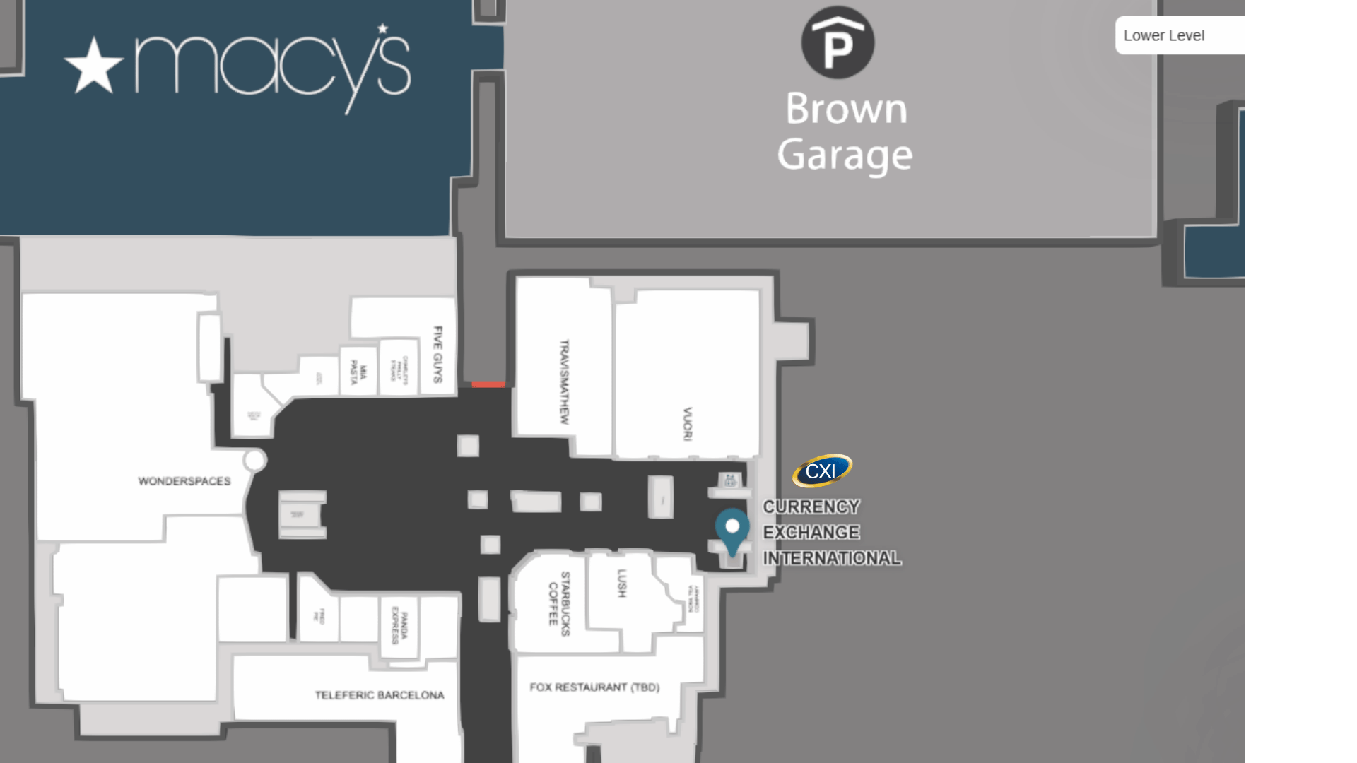 CXI's location at Scottsdale Fashion Square