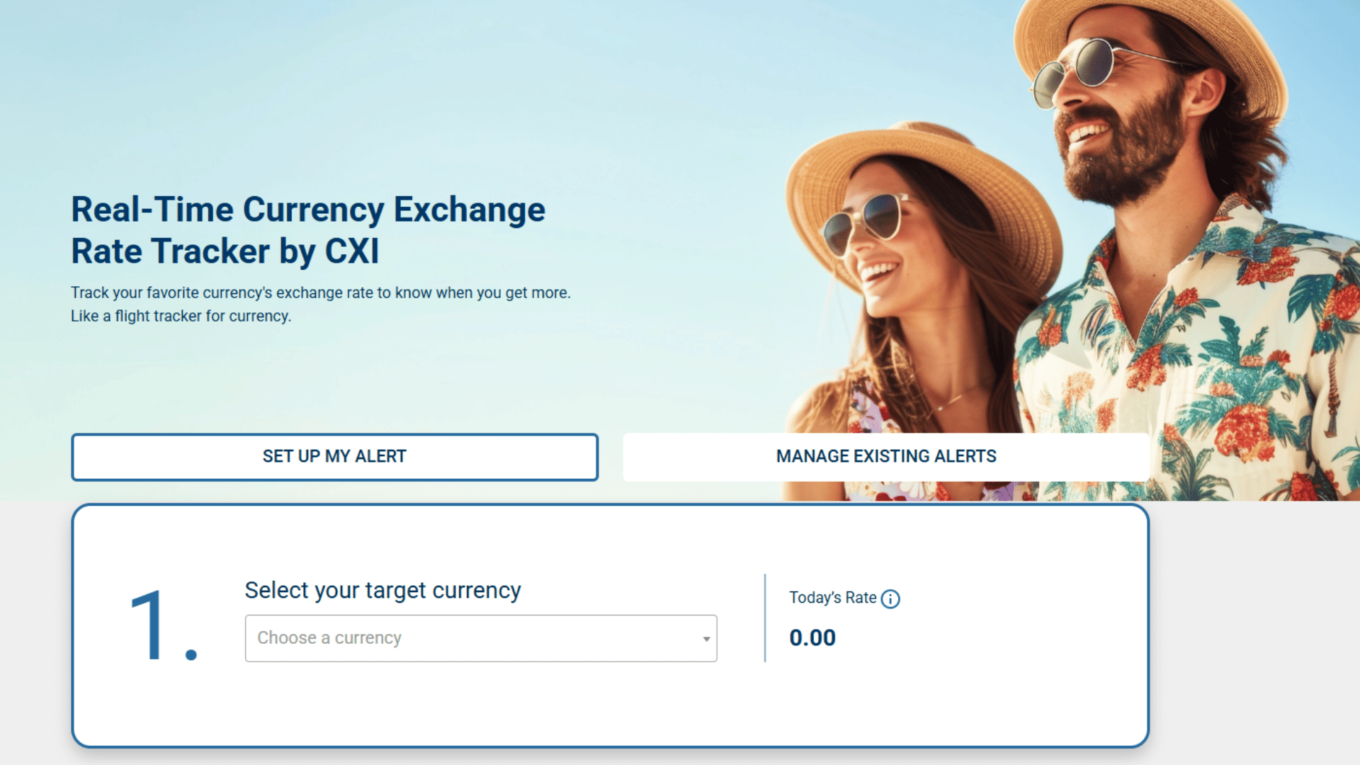 CXI Exchange Rate Tracker